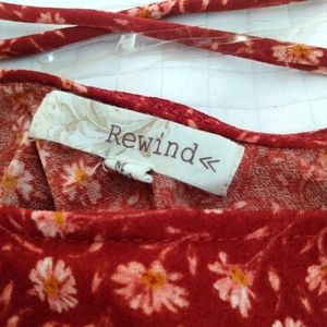 Rewind Woman's Medium Short Sleeve Shirt